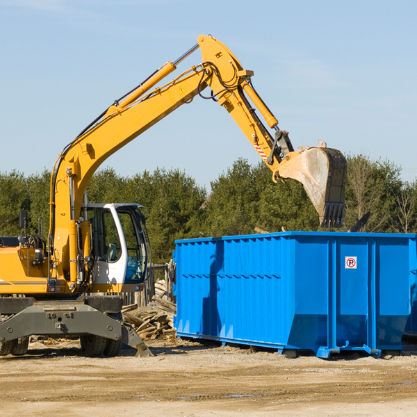 can i choose the location where the residential dumpster will be placed in Blacklick Estates